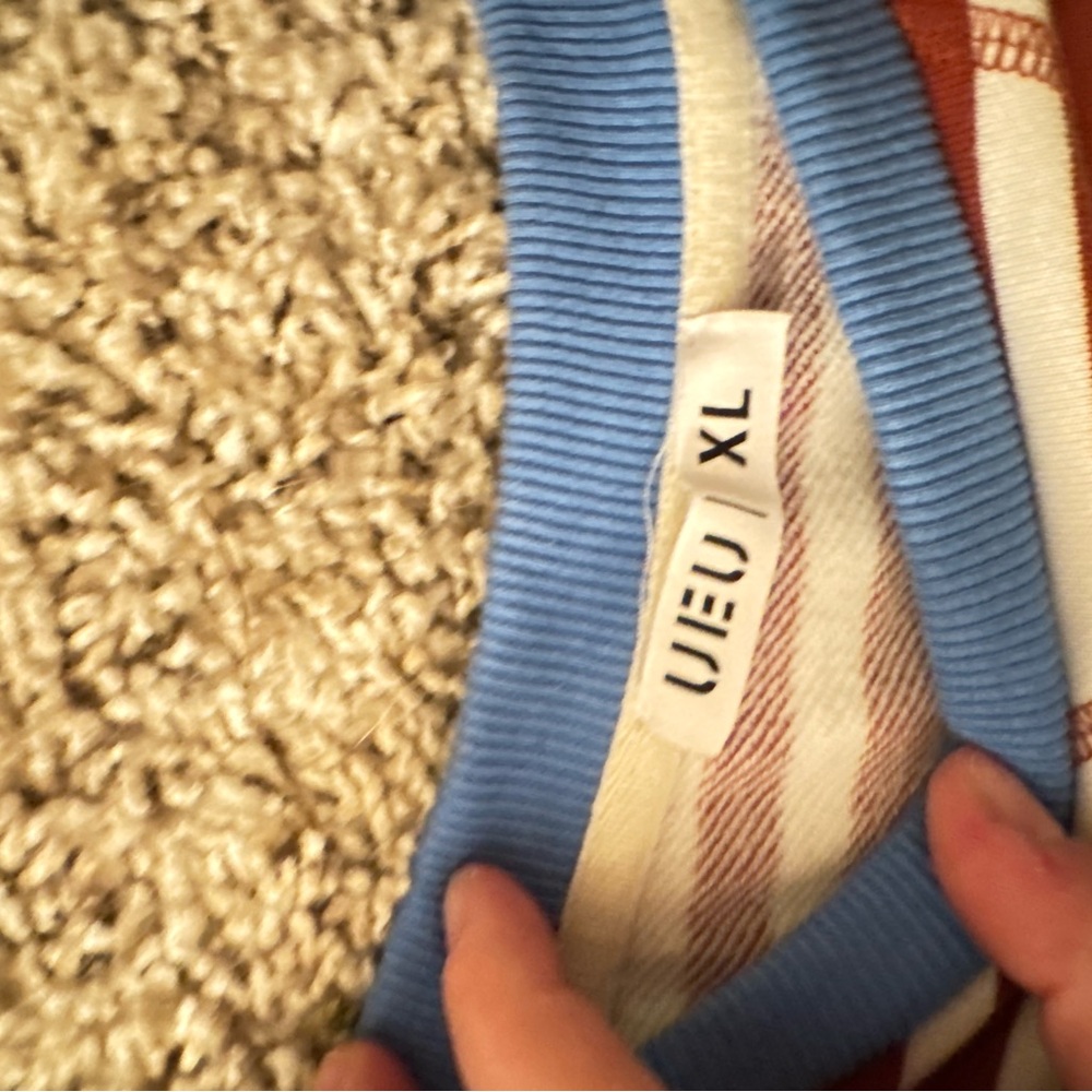 Striped Women's Sweater Duo - Red and Blue - Picture 2 of 2